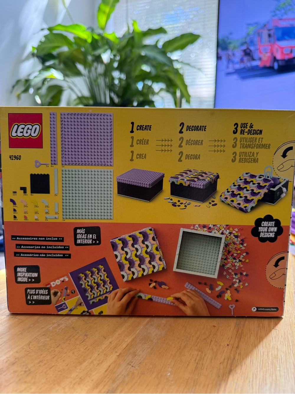 LEGO DOTS Big Box Arts & Crafts Set – Purple and Yellow - Picture 2 of 4